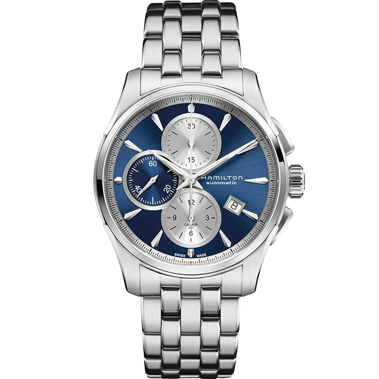 Hamilton Jazzmaster Auto Chrono Otomatik Mavi H32596141 detay görseli 1