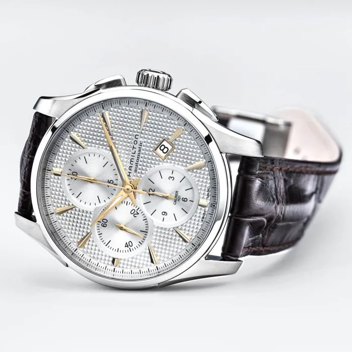Hamilton Jazzmaster Auto Chrono Silver H32596551 detay görseli 4