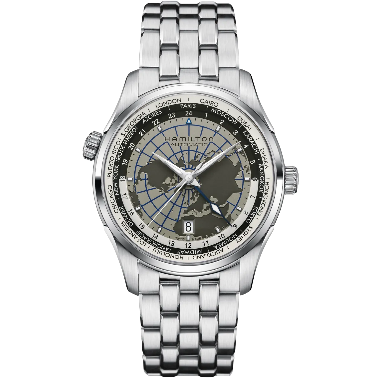 Hamilton Jazzmaster GMT Auto Grey H32605181 detay görseli 1