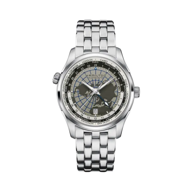 Beğenmek için çift tıkla Hamilton Jazzmaster GMT Auto Grey H32605181 Görsel 1
