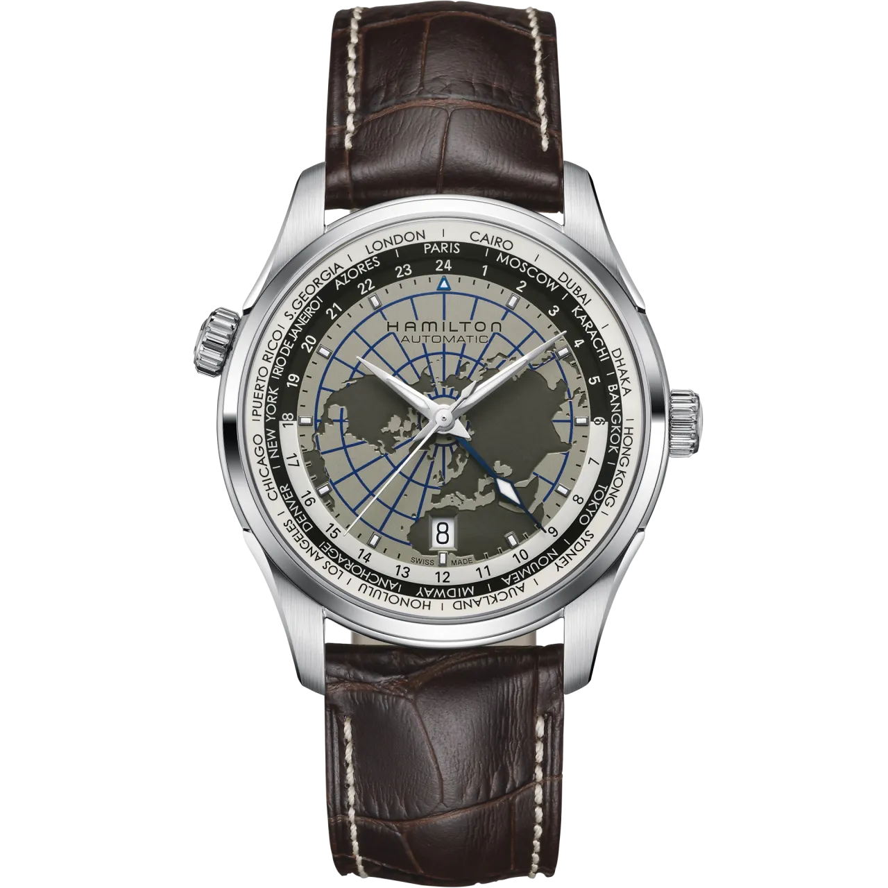 Hamilton Jazzmaster GMT Auto Grey H32605581 detay görseli 1