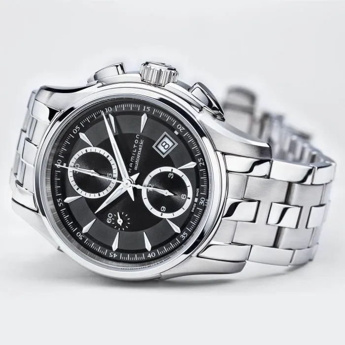 Hamilton Jazzmaster Auto Chrono Otomatik Siyah H32616133 detay görseli 4