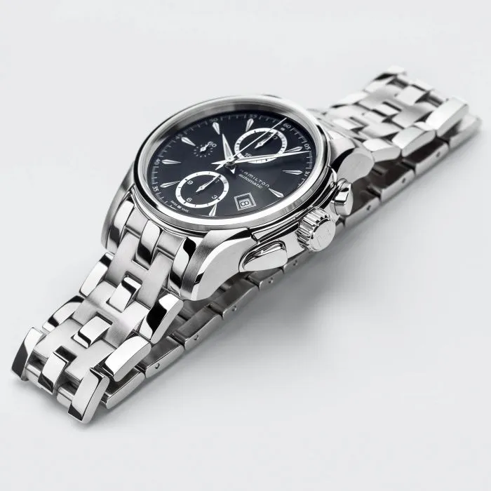 Hamilton Jazzmaster Auto Chrono Otomatik Siyah H32616133 detay görseli 3