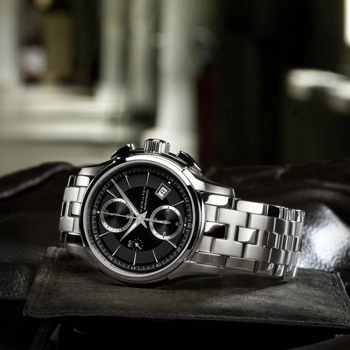Hamilton Jazzmaster Auto Chrono Otomatik Siyah H32616133 detay görseli 5