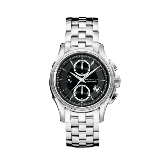 Beğenmek için çift tıkla Hamilton Jazzmaster Auto Chrono Otomatik Siyah H32616133 Görsel 1