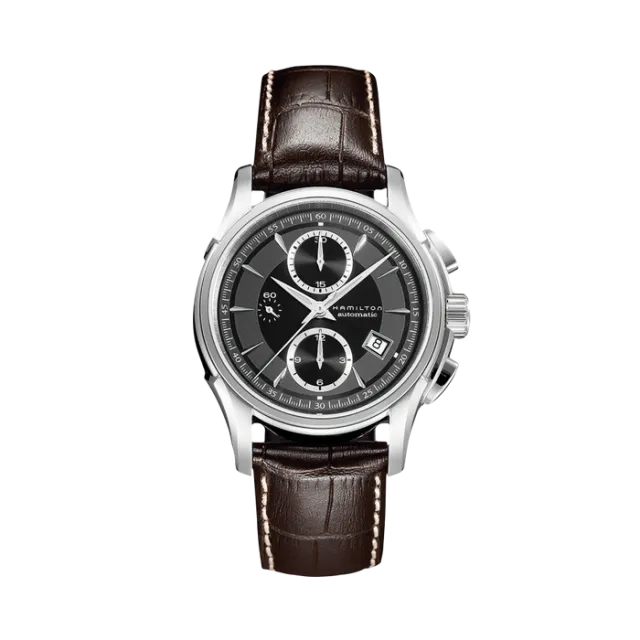 Beğenmek için çift tıkla Hamilton Jazzmaster Auto Chrono Black H32616533 Görsel 1