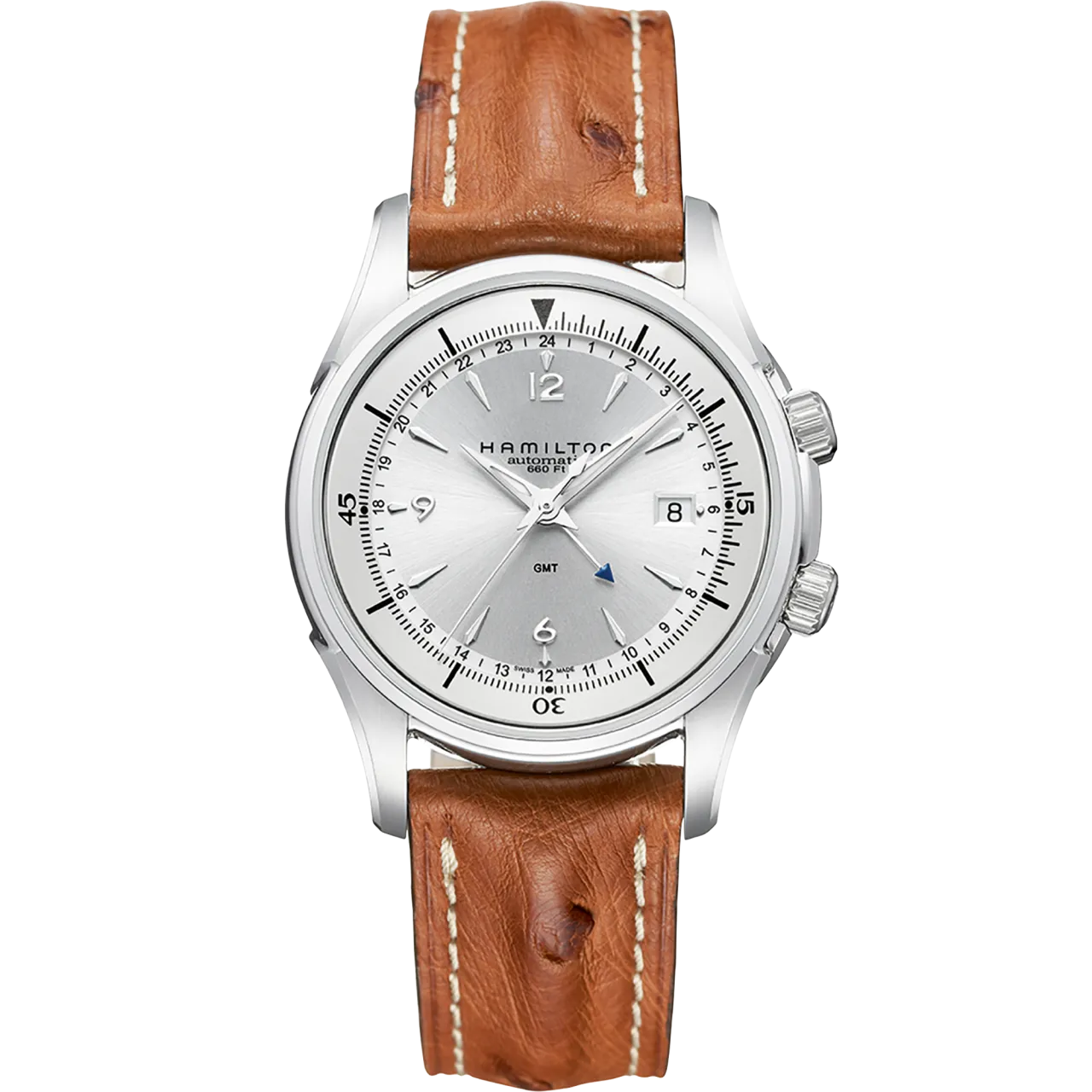 Hamilton Jazzmaster Traveler GMT Auto Silver H32625555 detay görseli 1