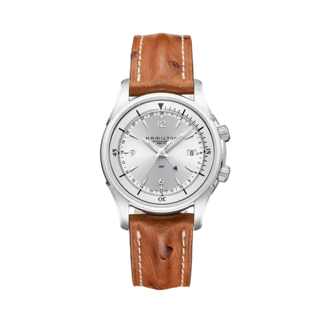 Beğenmek için çift tıkla Hamilton Jazzmaster Traveler GMT Auto Silver H32625555 Görsel 1