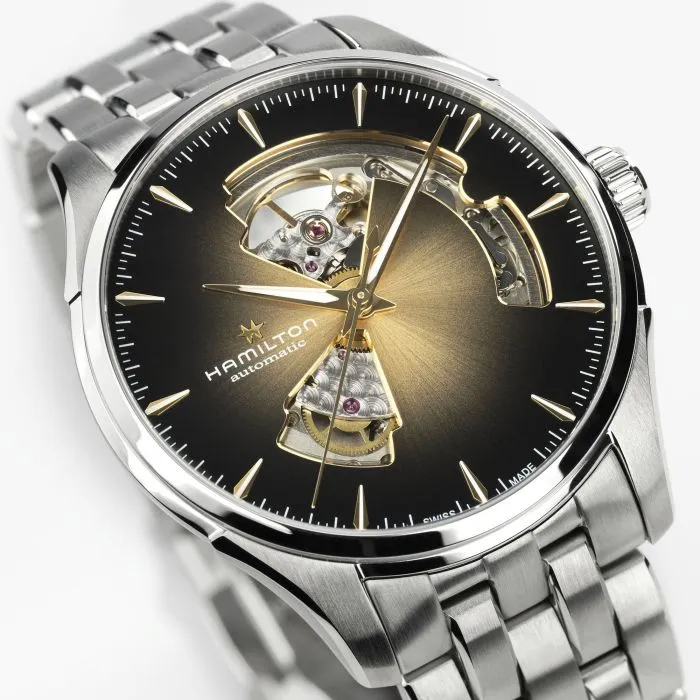 Hamilton Jazzmaster Open Heart Auto Champagne H32675101 detay görseli 1