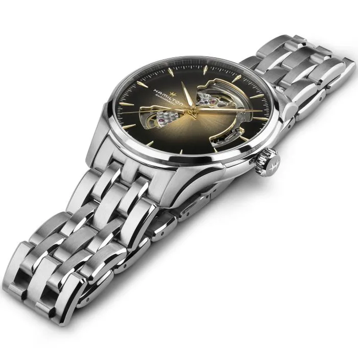 Hamilton Jazzmaster Open Heart Auto Champagne H32675101 detay görseli 4