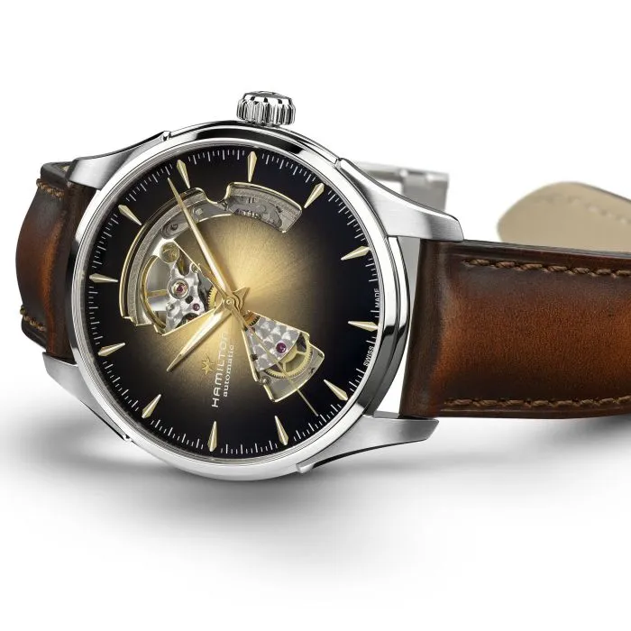 Hamilton Jazzmaster Open Heart Auto Champagne H32675501 detay görseli 1