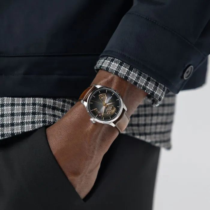 Hamilton Jazzmaster Open Heart Auto Champagne H32675501 detay görseli 5