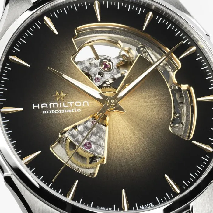 Hamilton Jazzmaster Open Heart Auto Champagne H32675501 detay görseli 3