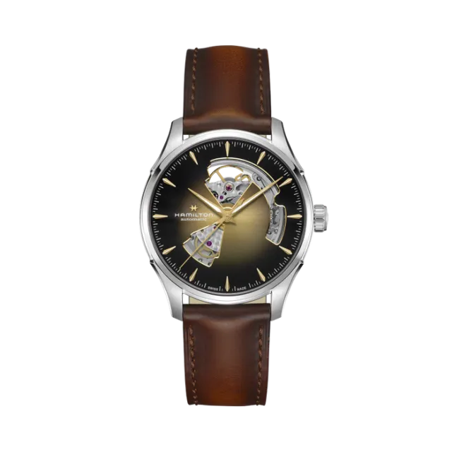 Beğenmek için çift tıkla Hamilton Jazzmaster Open Heart Auto Champagne H32675501 Görsel 1