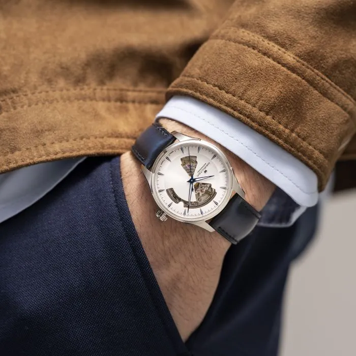 Hamilton Jazzmaster Open Heart Auto Otomatik Gümüş H32675650 detay görseli 4