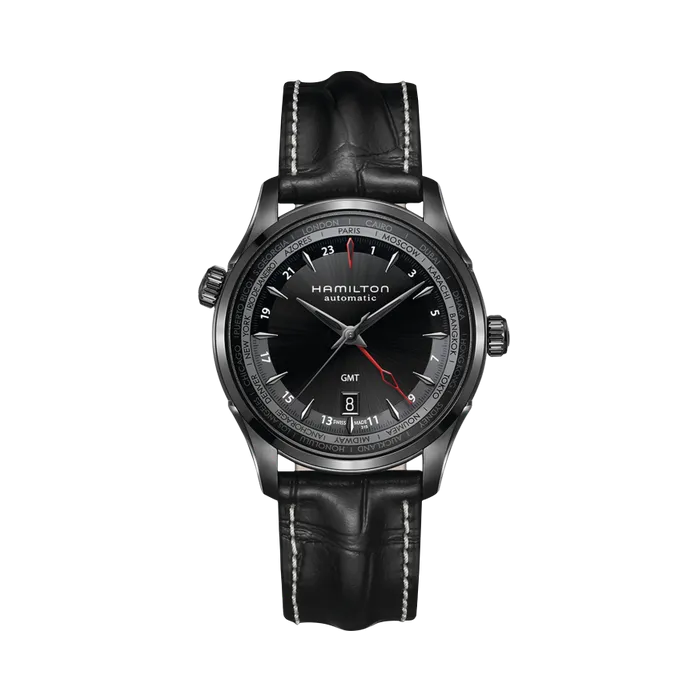 Hamilton Jazzmaster GMT Full Black Limited Edition Otomatik Siyah H32685731