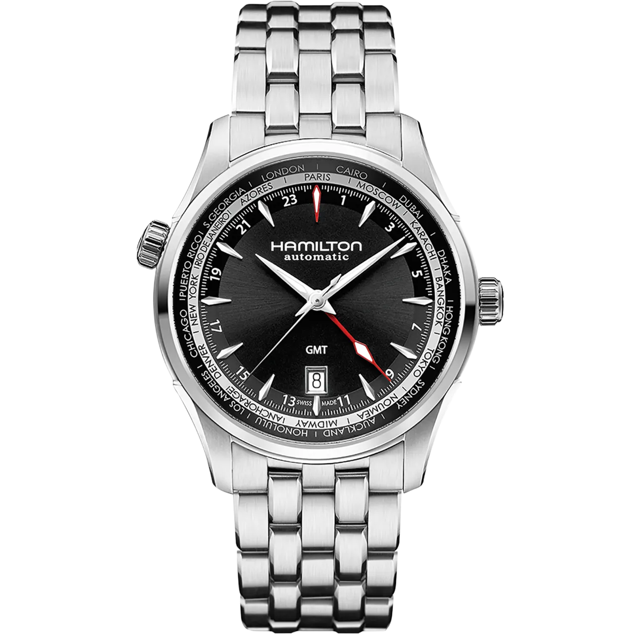 Hamilton Jazzmaster GMT Auto Black H32695131 detay görseli 1