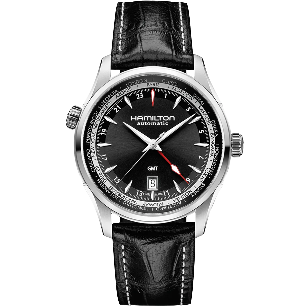 Hamilton Jazzmaster GMT Auto Black H32695731 detay görseli 1