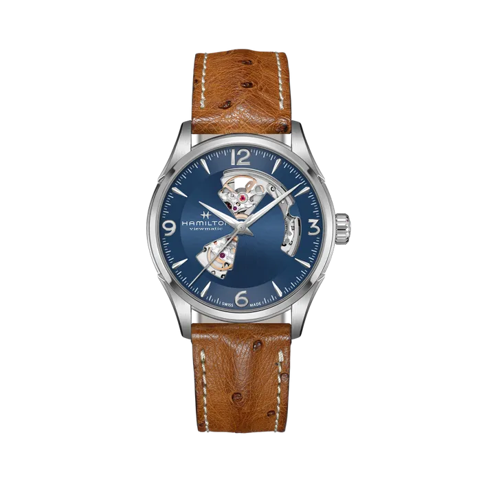 Hamilton Jazzmaster Open Heart Auto Otomatik Mavi H32705041