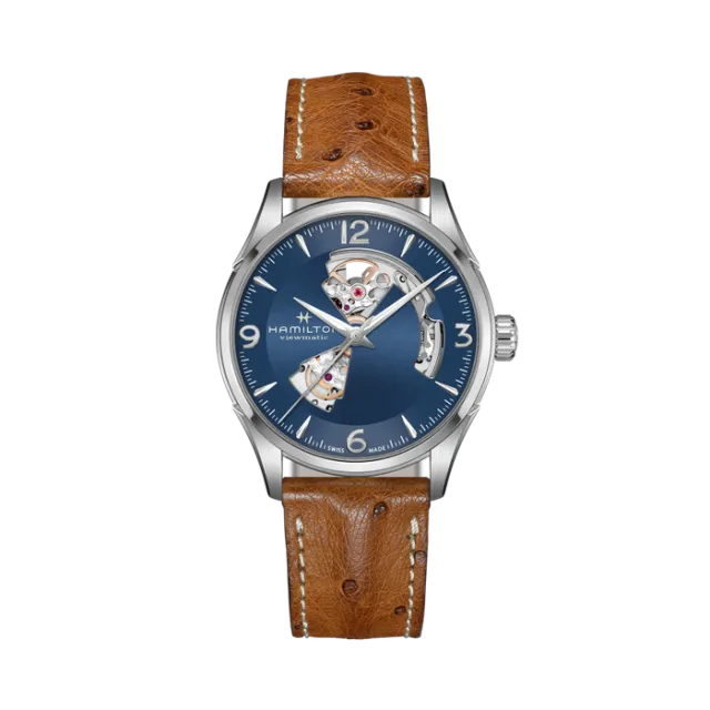 Beğenmek için çift tıkla Hamilton Jazzmaster Open Heart Auto Otomatik Mavi H32705041 Görsel 1