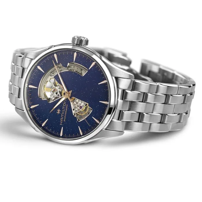 Hamilton Jazzmaster Open Heart Auto Blue Aventurine H32705140 detay görseli 1