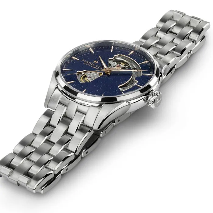 Hamilton Jazzmaster Open Heart Auto Blue Aventurine H32705140 detay görseli 3