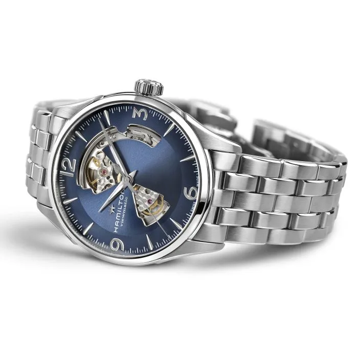 Hamilton Jazzmaster Open Heart Auto Blue H32705141 detay görseli 3