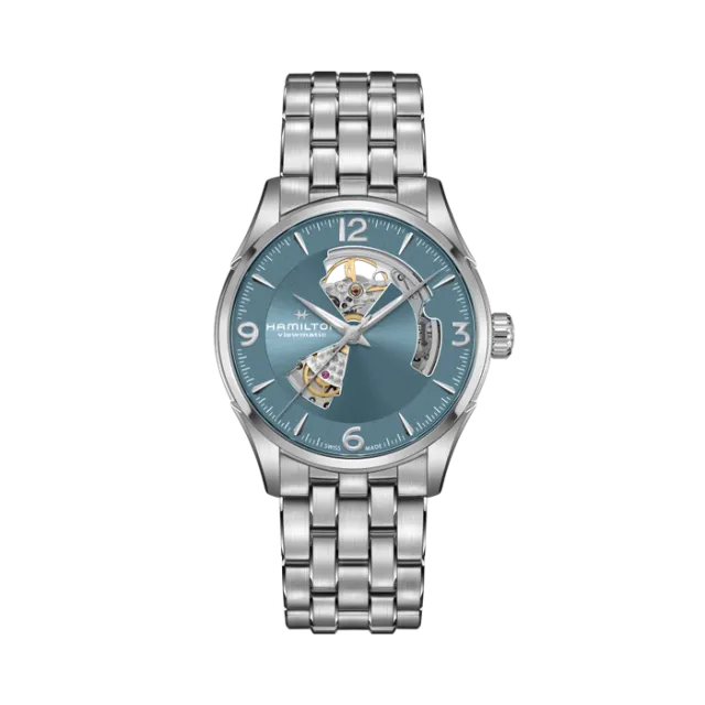 Beğenmek için çift tıkla Hamilton Jazzmaster Open Heart Auto Blue H32705142 Görsel 1