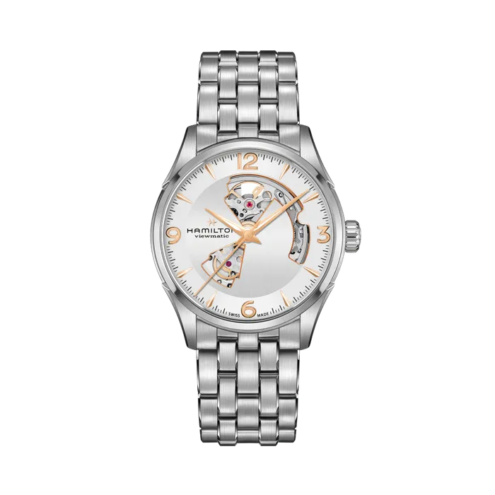 Hamilton Jazzmaster Open Heart Auto Otomatik Gümüş H32705151