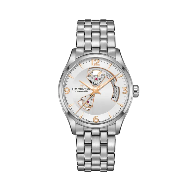 Beğenmek için çift tıkla Hamilton Jazzmaster Open Heart Auto Otomatik Gümüş H32705151 Görsel 1