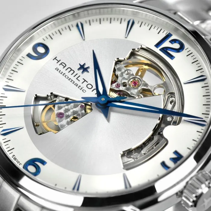 Hamilton Jazzmaster Open Heart Otomatik Gümüş H32705152 detay görseli 4