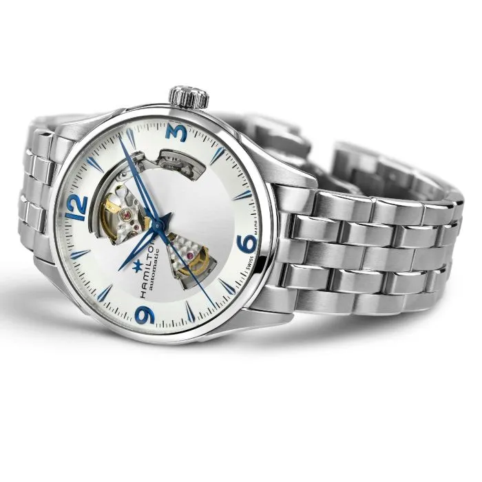 Hamilton Jazzmaster Open Heart Otomatik Gümüş H32705152 detay görseli 3
