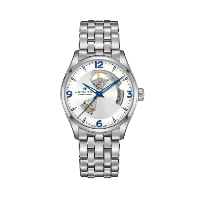Beğenmek için çift tıkla Hamilton Jazzmaster Open Heart Otomatik Gümüş H32705152 Görsel 1