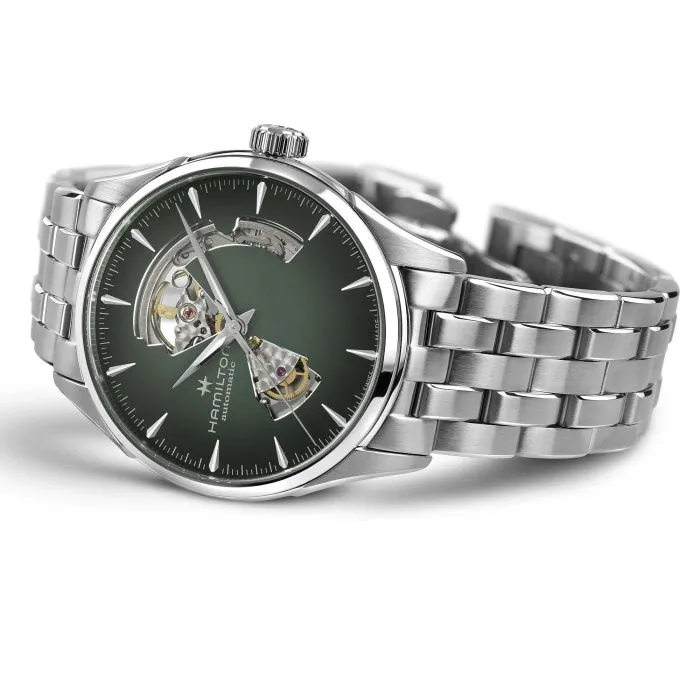 Hamilton Jazzmaster Open Heart Auto Yeşil H32705160 detay görseli 2