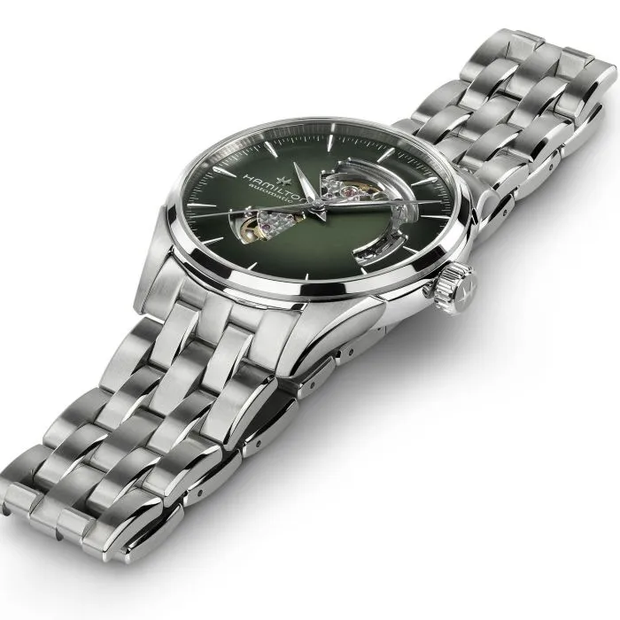 Hamilton Jazzmaster Open Heart Auto Yeşil H32705160 detay görseli 1