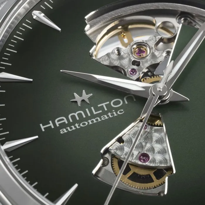 Hamilton Jazzmaster Open Heart Auto Yeşil H32705160 detay görseli 3