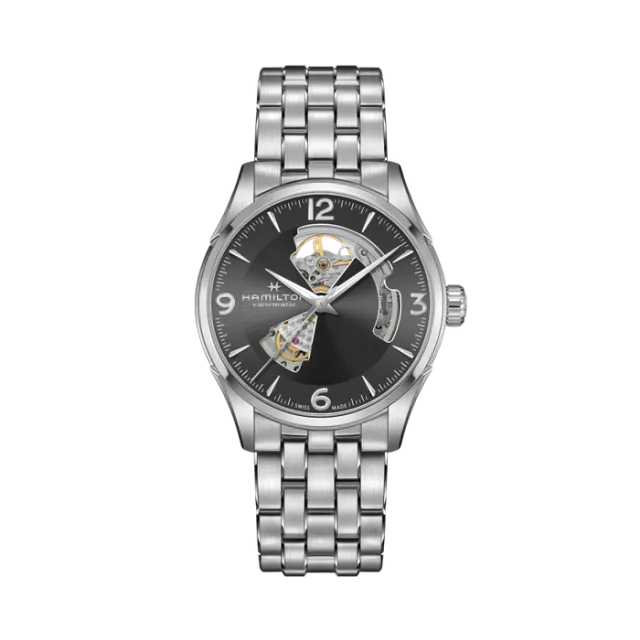 Beğenmek için çift tıkla Hamilton Jazzmaster Open Heart Auto Otomatik Grey H32705181 Görsel 1