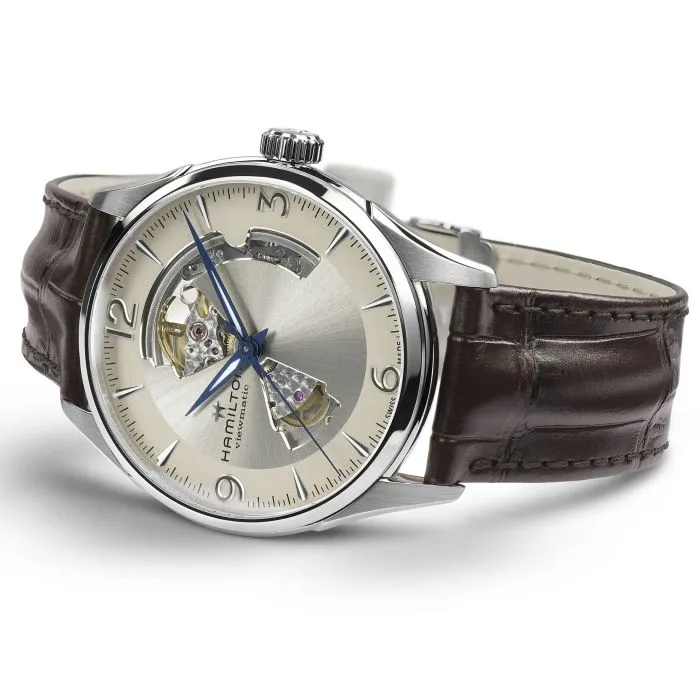 Hamilton Jazzmaster Open Heart Auto Beige H32705521 detay görseli 2