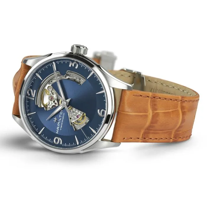 Hamilton Jazzmaster Open Heart Auto Mavi H32705541 detay görseli 4