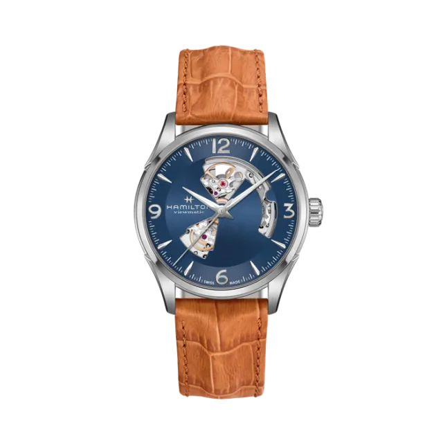 Hamilton Jazzmaster Open Heart Auto Mavi H32705541 Görsel 1