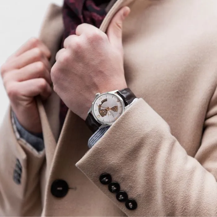 Hamilton Jazzmaster Open Heart Auto Silver H32705551 detay görseli 4