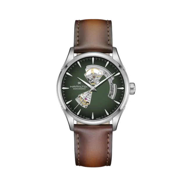 Hamilton Jazzmaster Open Heart Auto Green H32705560 Görsel 1