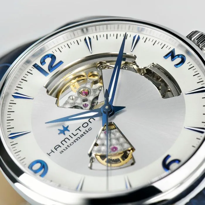 Hamilton Jazzmaster Open Heart Otomatik Gümüş H32705651 detay görseli 3