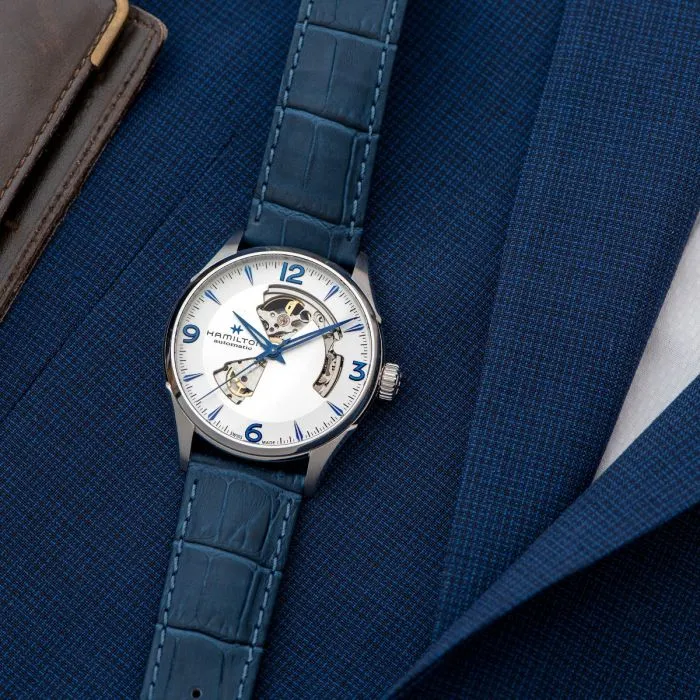 Hamilton Jazzmaster Open Heart Otomatik Gümüş H32705651 detay görseli 4