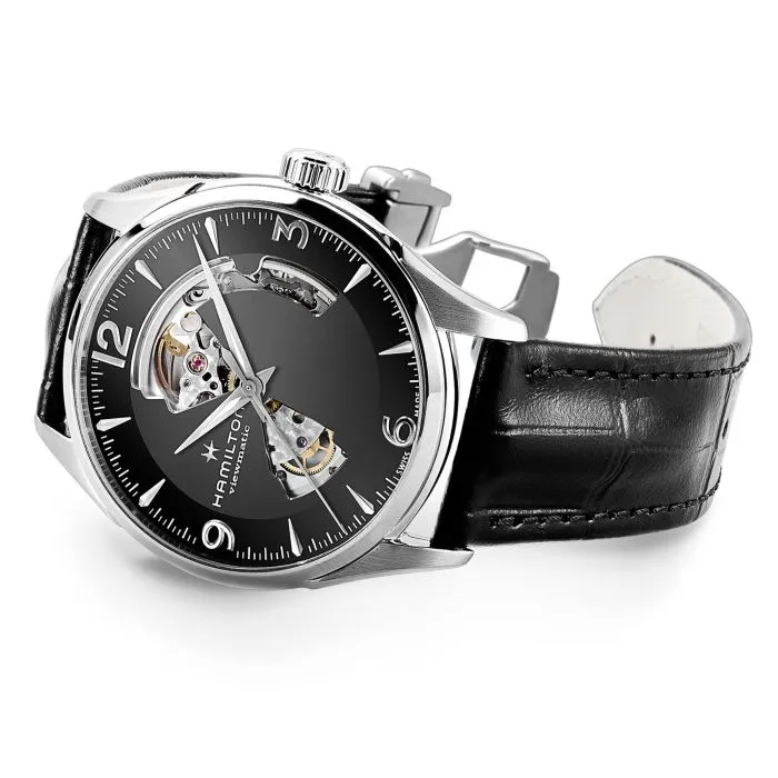 Hamilton Jazzmaster Open Heart Auto Siyah H32705731 detay görseli 1