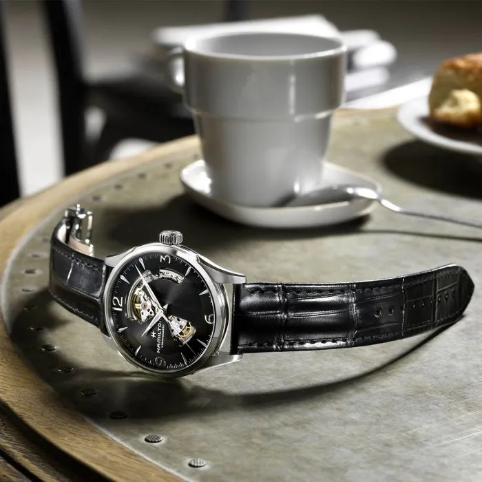 Hamilton Jazzmaster Open Heart Auto Siyah H32705731 detay görseli 3