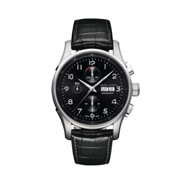 Beğenmek için çift tıkla Hamilton Jazzmaster Maestro Auto Chrono Otomatik Siyah H32716839 Görsel 1