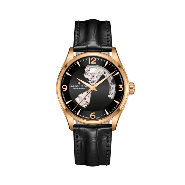 Beğenmek için çift tıkla Hamilton Jazzmaster Open Heart Auto Black H32735731 Görsel 1