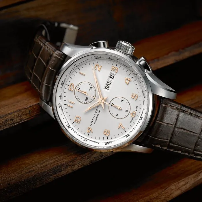Hamilton Jazzmaster Maestro Auto Chrono Otomatik Beyaz H32766513 detay görseli 1