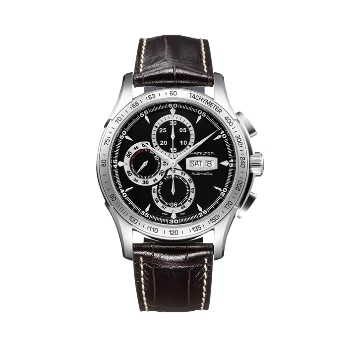 Hamilton Jazzmaster Lord Hamilton Auto Chrono Otomatik Siyah H32816531